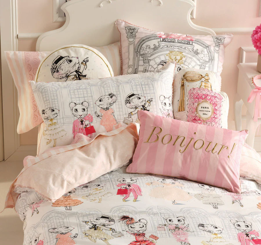 Fashion Claris Quilt Cover Set Range Blush - Image 4