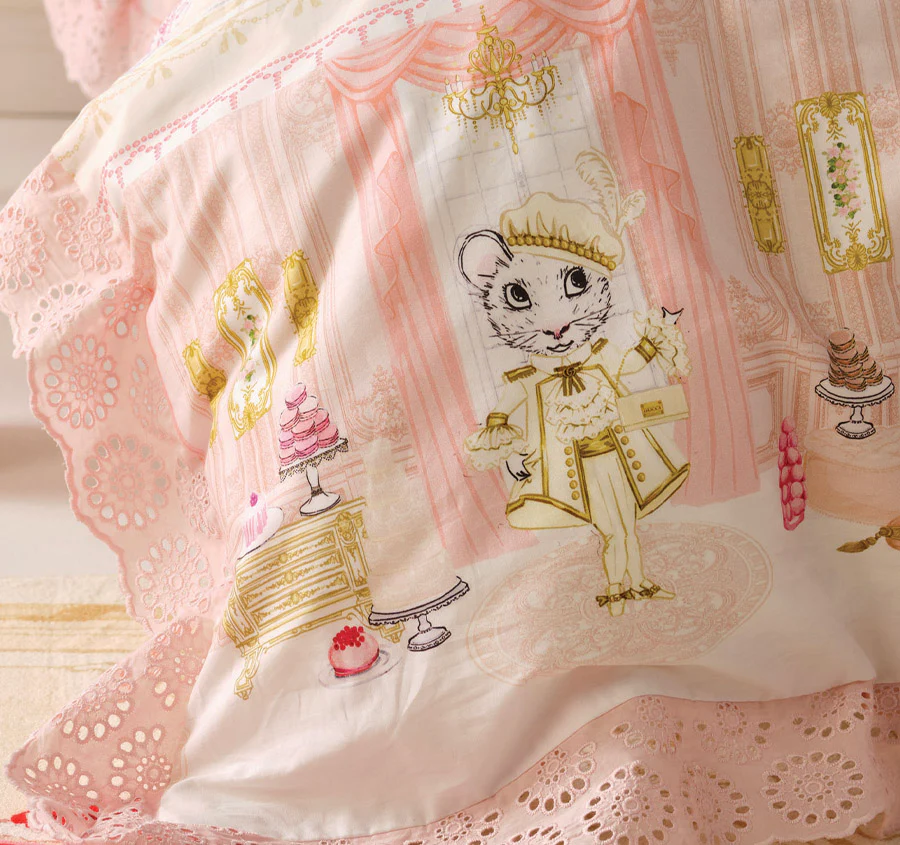 The Grand Palace Party Quilt Cover Set Range Pink - Image 2