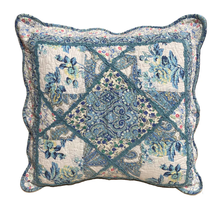 Blue Bouquet European Pillowcase
