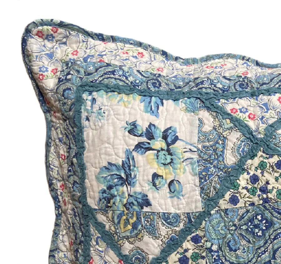 Blue Bouquet European Pillowcase - Image 2