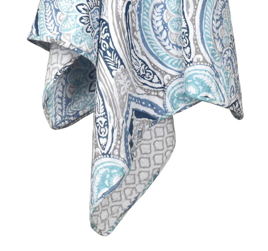 Blue Reflections 135x155cm Throw Rug - Image 2