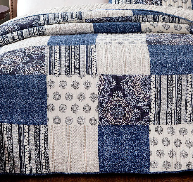 Horizon Coverlet Set Range Blue - Image 3