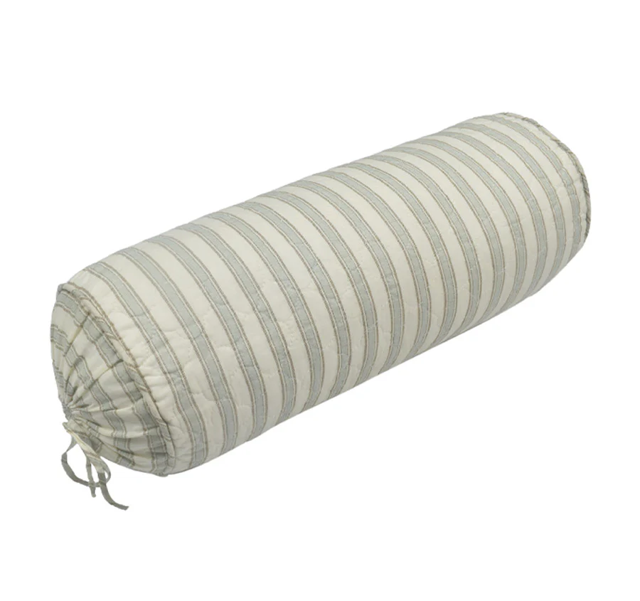 Lyon Teal 18x48cm Filled Bolster Reverse