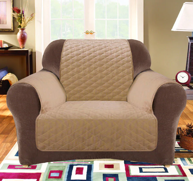 Custom Fit Sofa Cover Protector Range Dark Flax - Image 4