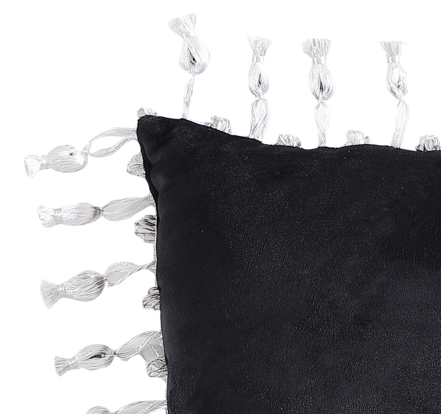 Chamonix 45x45cm Button Filled Cushion Silver - Image 2