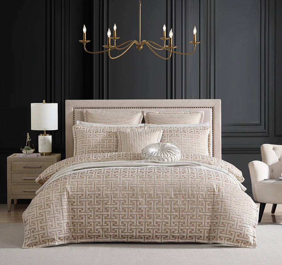 Constantine Quilt Cover Set Gold - Image 5