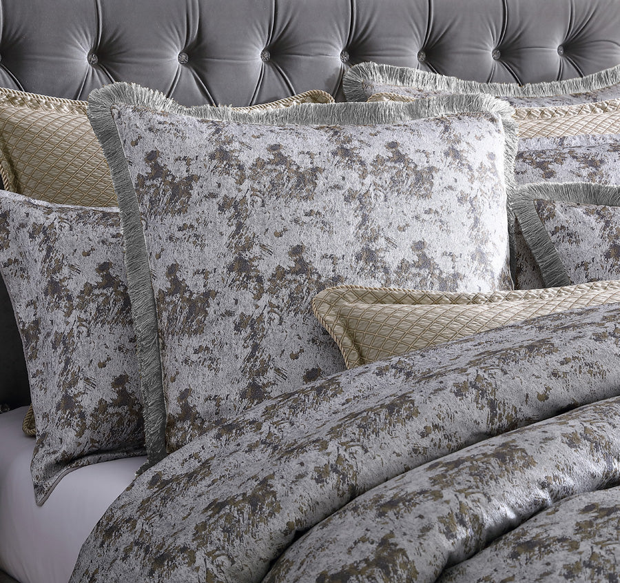 Trieste European Pillowcase Silver - Image 2