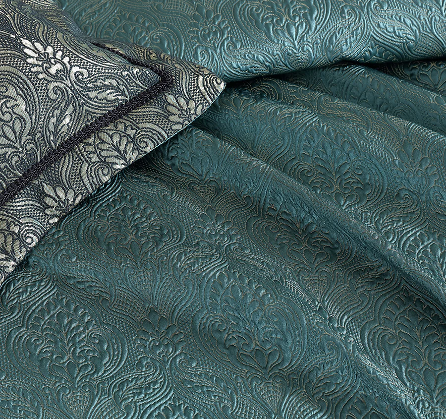 Valencia Quilt Cover Set Range Emerald - Image 2