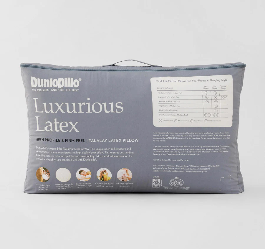 Luxurious Latex High Profile Firm Feel Pillow - Image 4
