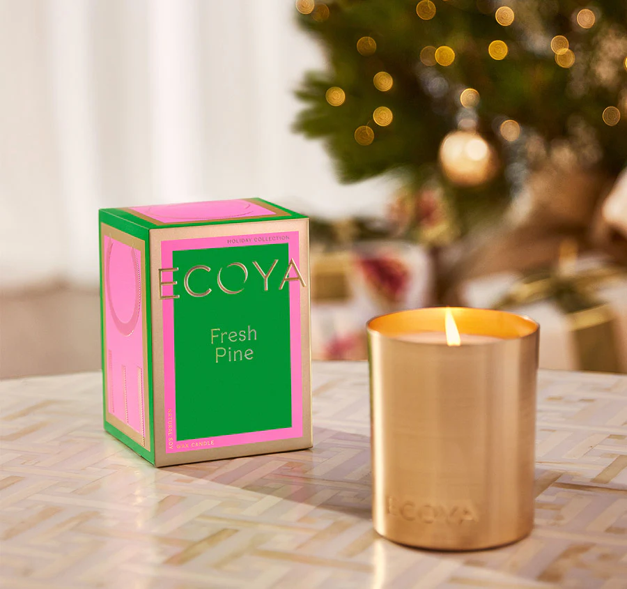 Festive Holliday Collection Goldie 460g Candle Fresh Pine - Image 2