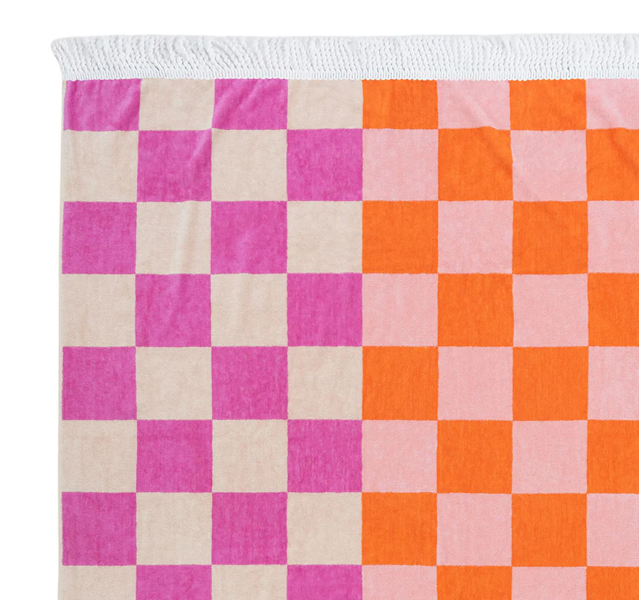 Boardwalk 100x180cm Beach Towel Blush - Image 2