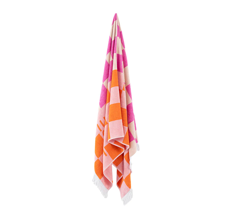 Boardwalk 100x180cm Beach Towel Blush - Image 3