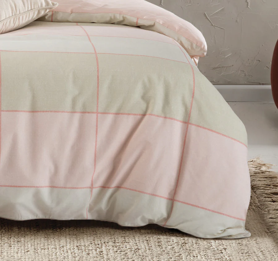 Phoebe Quilt Cover Set Range Blush - Image 3