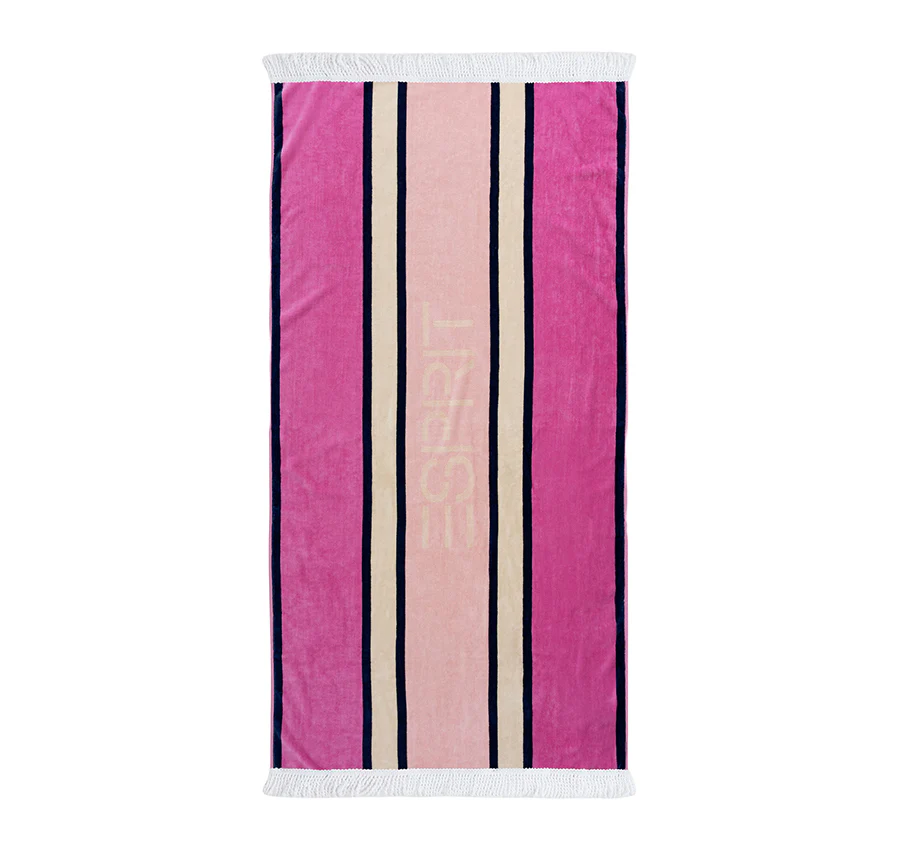 Tidal 80x160cm Beach Towel Fuchsia