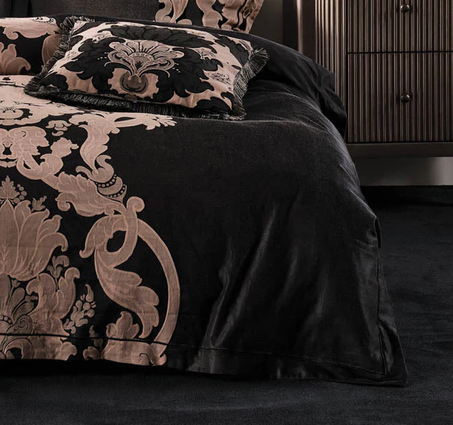Dionisia Quilt Cover Set Range Black - Image 2