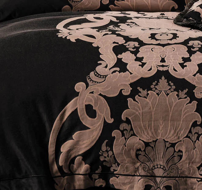 Dionisia Quilt Cover Set Range Black - Image 3