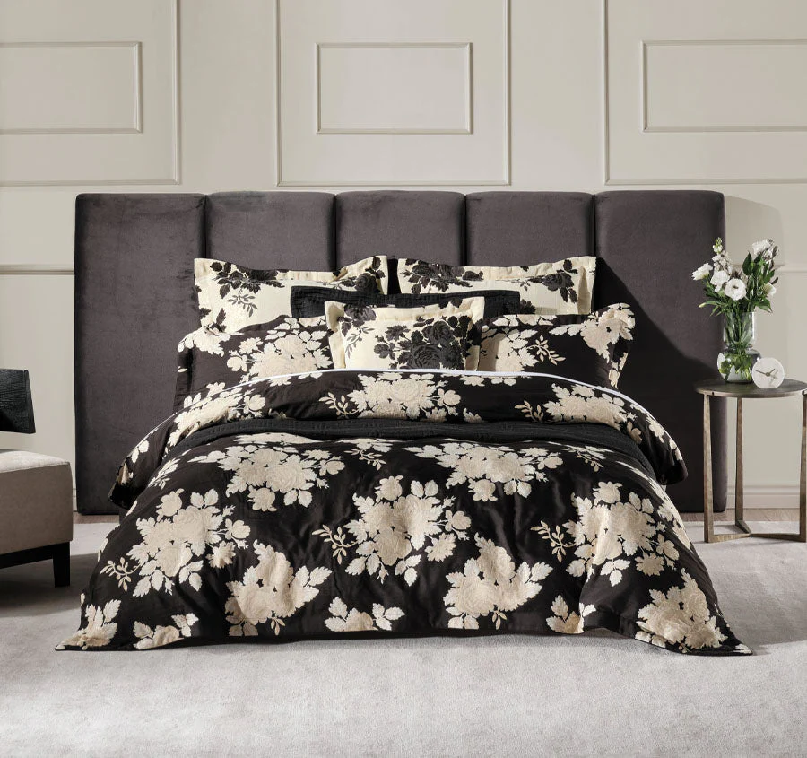 Donato Quilt Cover Set Range Black