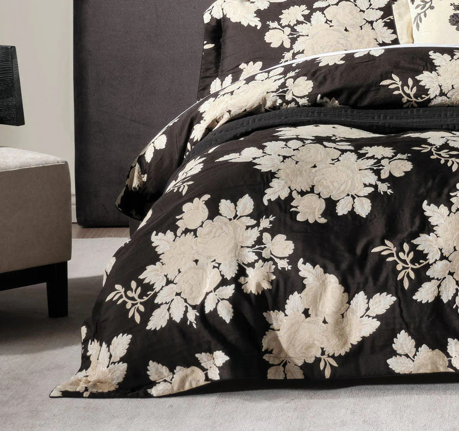 Donato Quilt Cover Set Range Black - Image 3