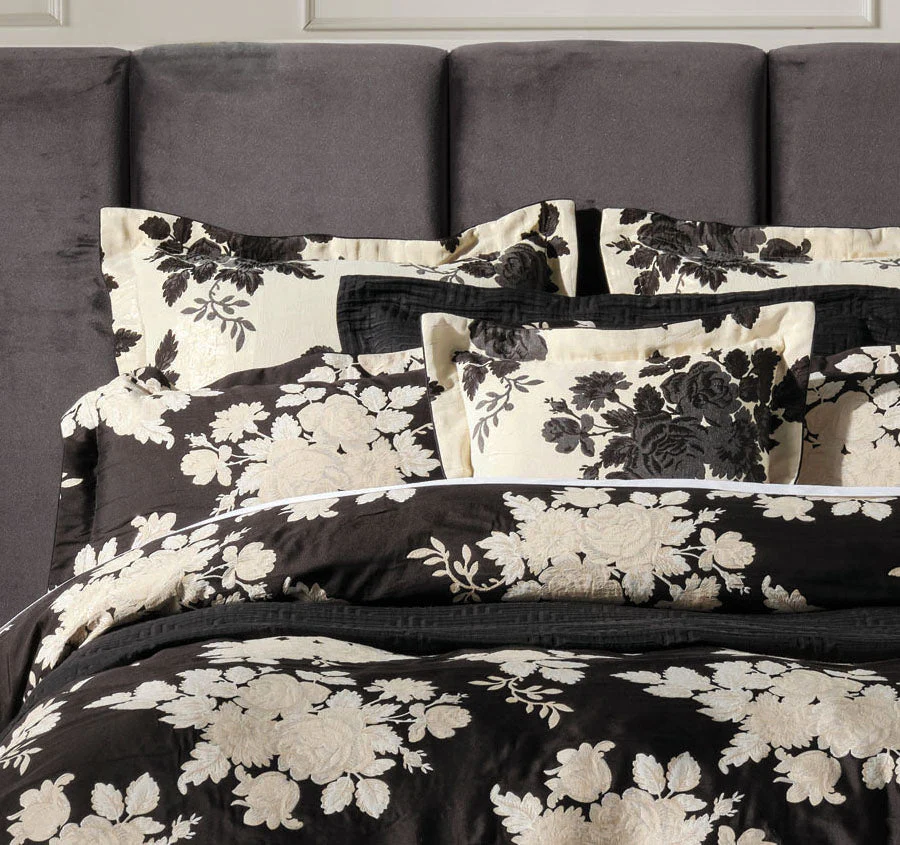 Donato Quilt Cover Set Range Black - Image 4
