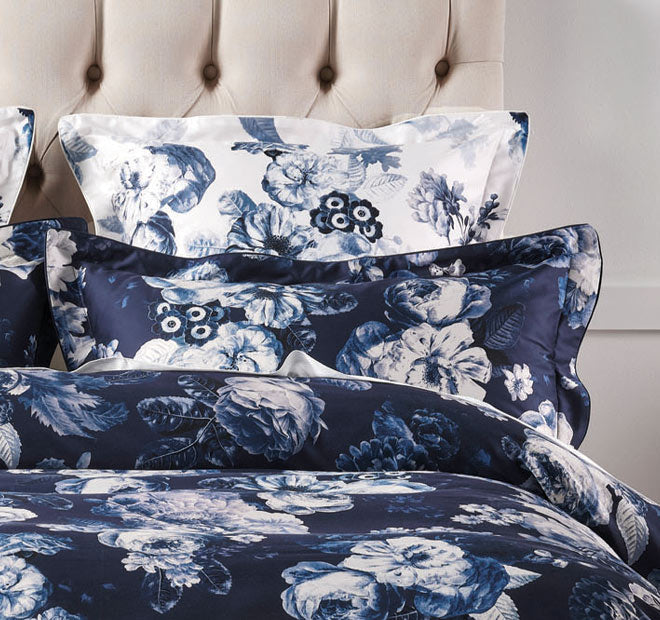 Jardin Quilt Cover Set Range Navy - Image 4