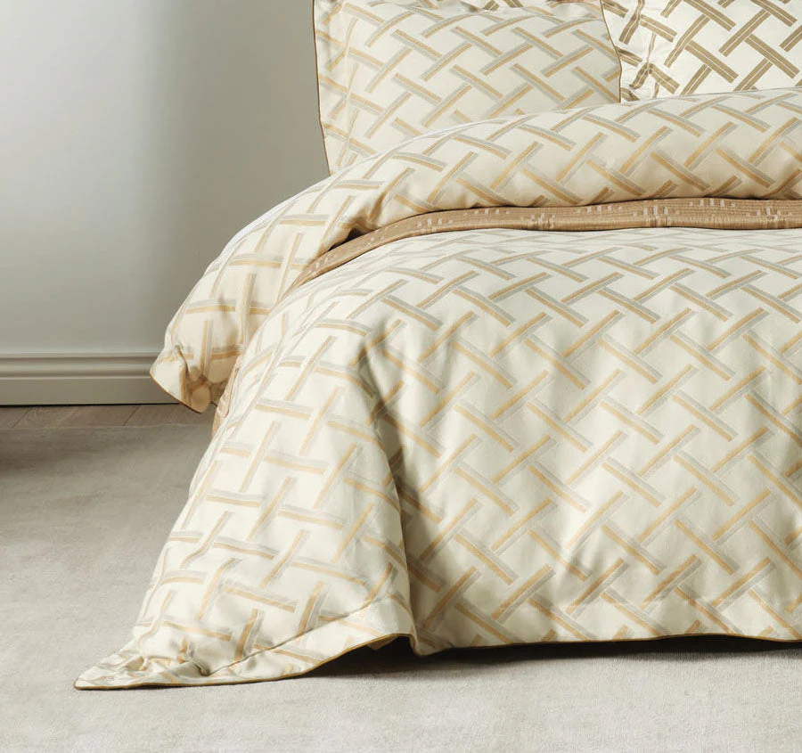 Valeria Quilt Cover Set Range Champagne - Image 3