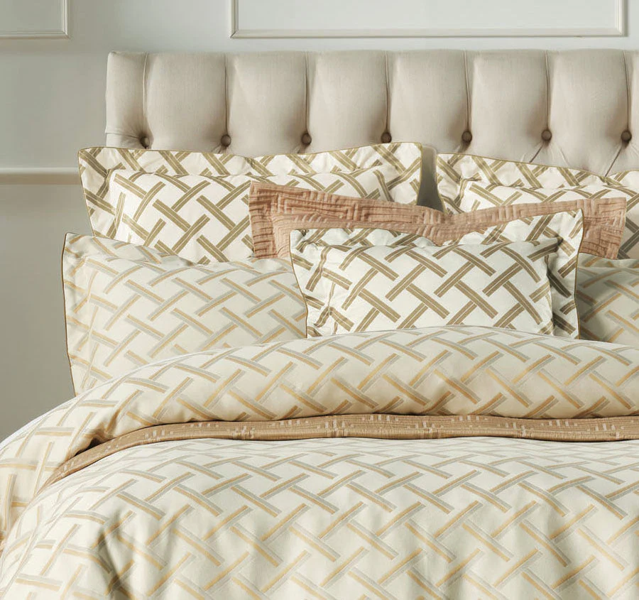 Valeria Quilt Cover Set Range Champagne - Image 4