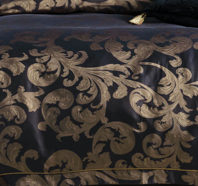 Verity Quilt Cover Set Range Navy - Image 2