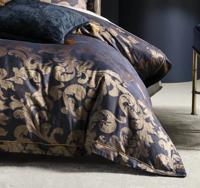 Verity Quilt Cover Set Range Navy - Image 3