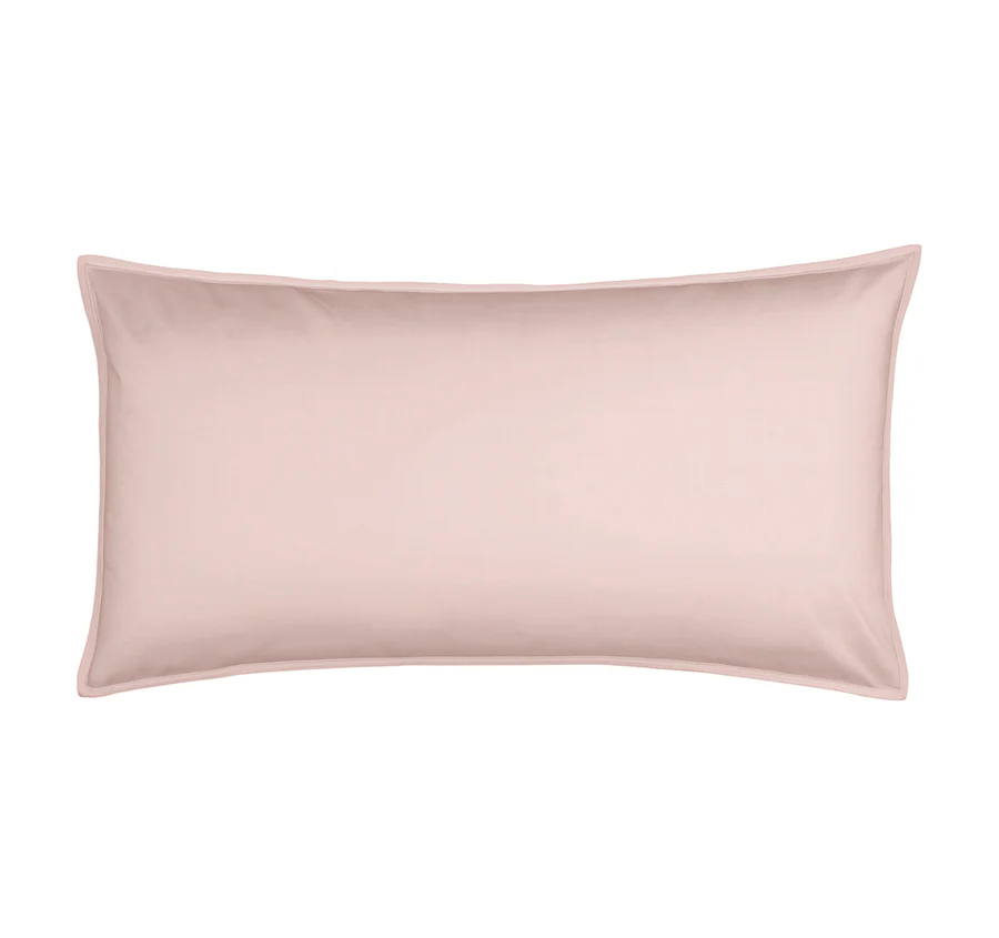 Drift Stonewashed Cotton King Pillowcase Blush Pink