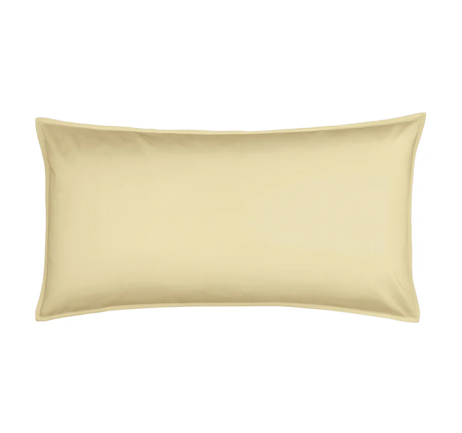 Drift Stonewashed Cotton King Pillowcase Lemon Yellow