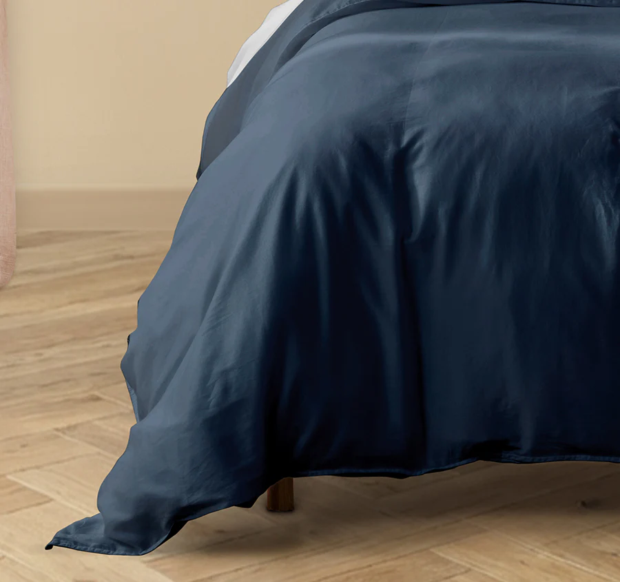 Drift Stonewashed Cotton Quilt Cover Set Range Denim Navy - Image 3