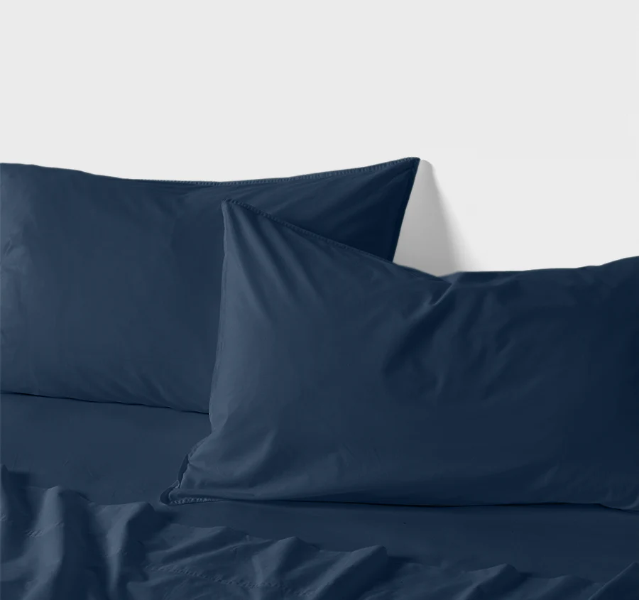 Drift Stonewashed Cotton Quilt Cover Set Range Denim Navy - Image 4