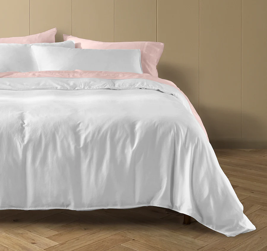 Drift Stonewashed Cotton Quilt Cover Set Range Pure White - Image 5