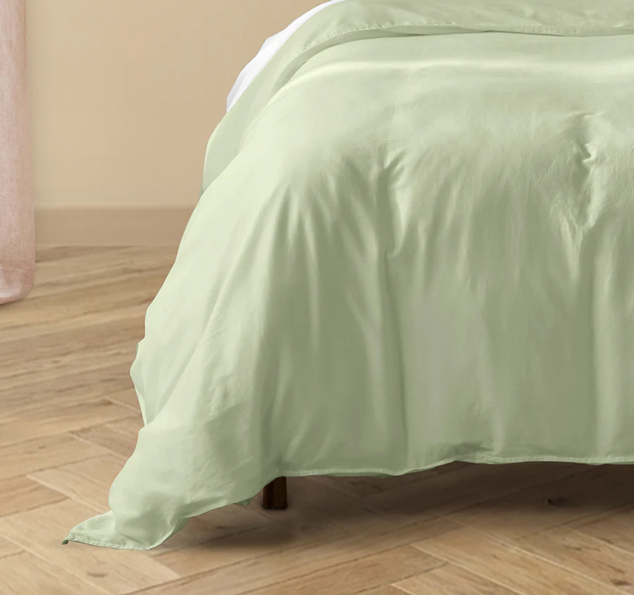 Drift Stonewashed Cotton Quilt Cover Set Range Wild Sage - Image 3