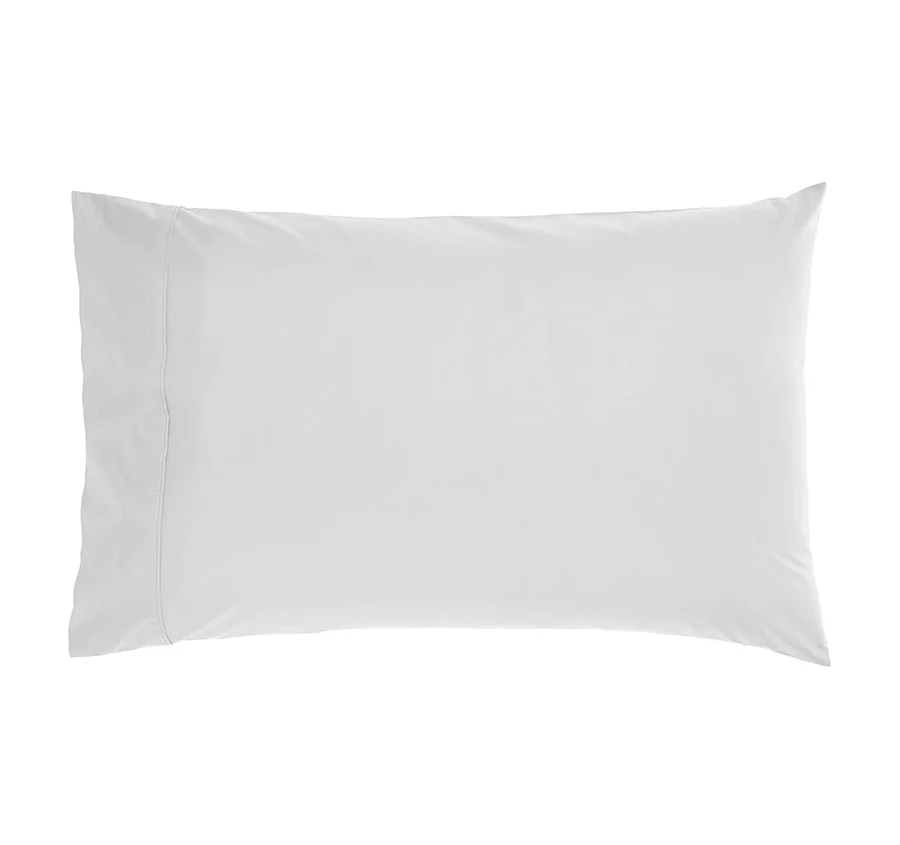 Drift Stonewashed Cotton Standard Pillowcase Pair Pure White