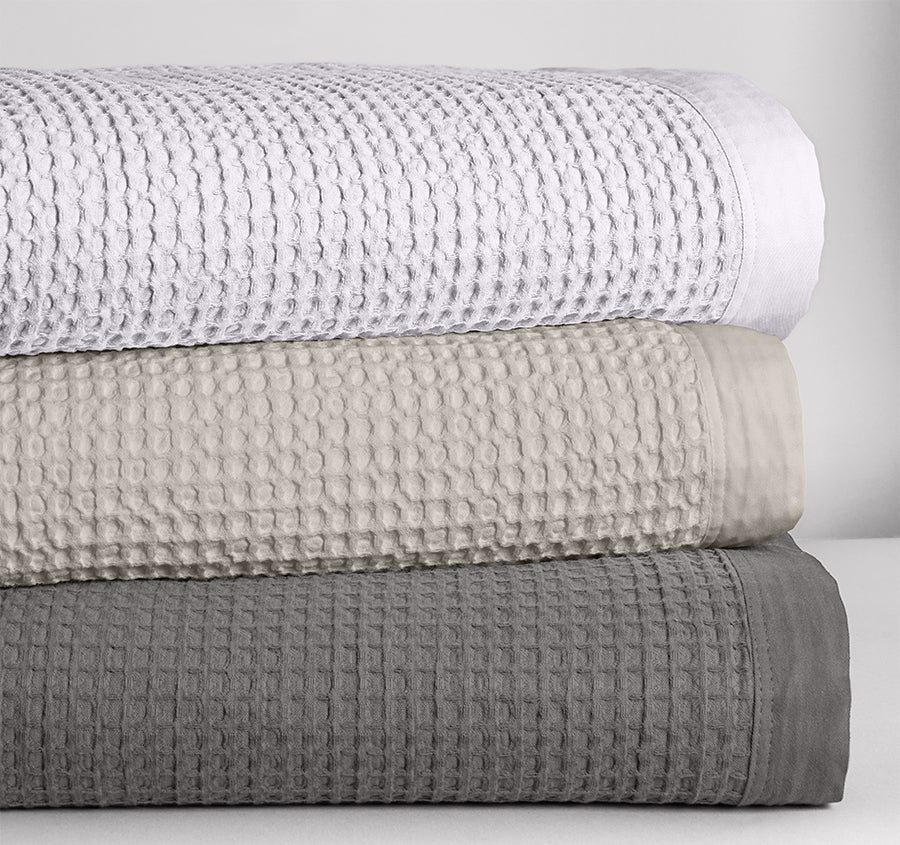 Haven Cotton Waffle Blanket Range Pure White - Image 5