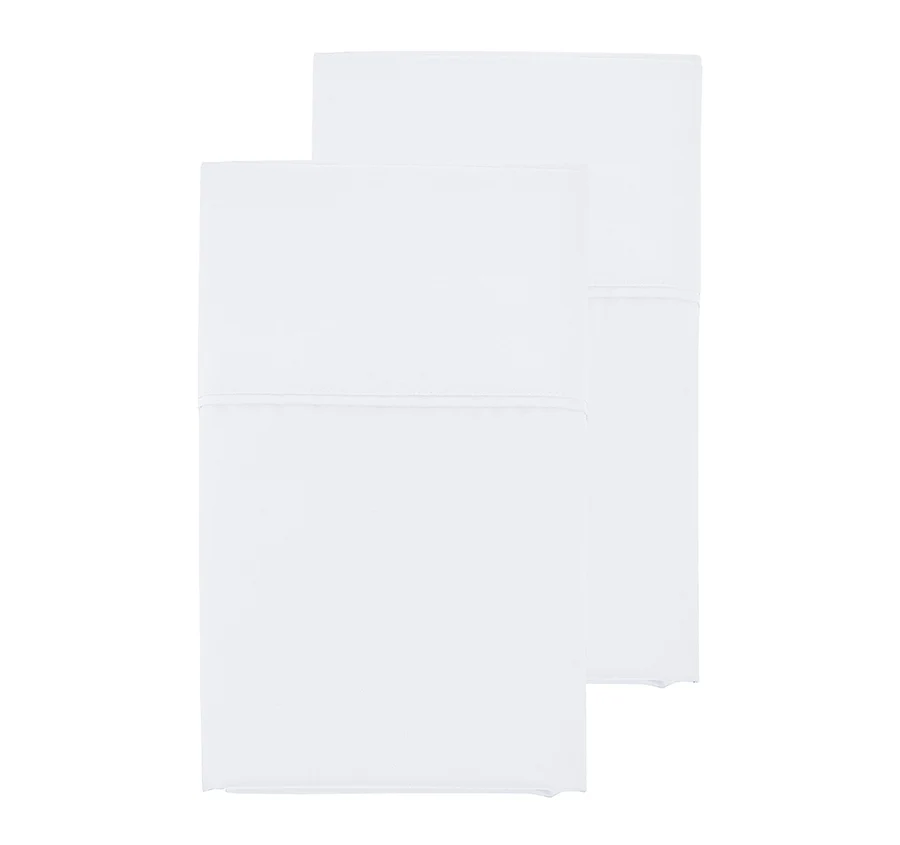 Oxford 300TC Crisp Cotton Percale Fitted Combo Set Range Pure White - Image 5