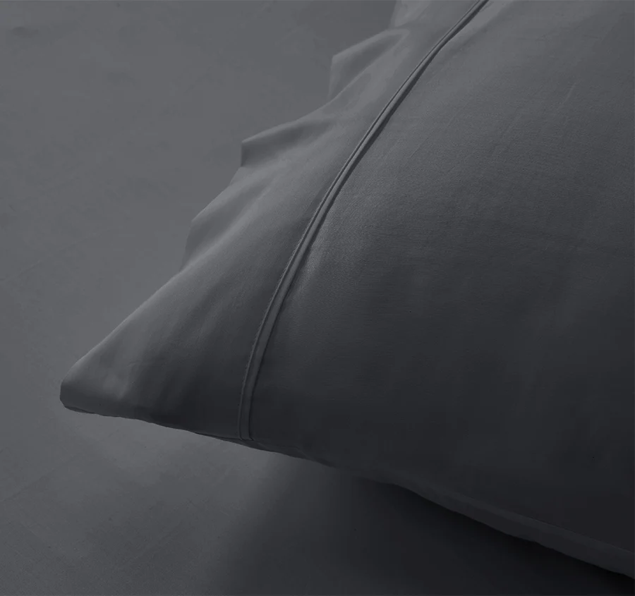 Signature 500TC Classic Egyptian Cotton Body Pillowcase Charcoal Grey - Image 2