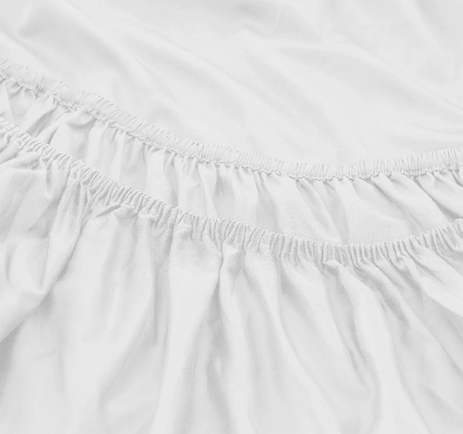 Signature 500TC Classic Egyptian Cotton Mega Fitted and Flat Sheet Range Pure White - Image 2
