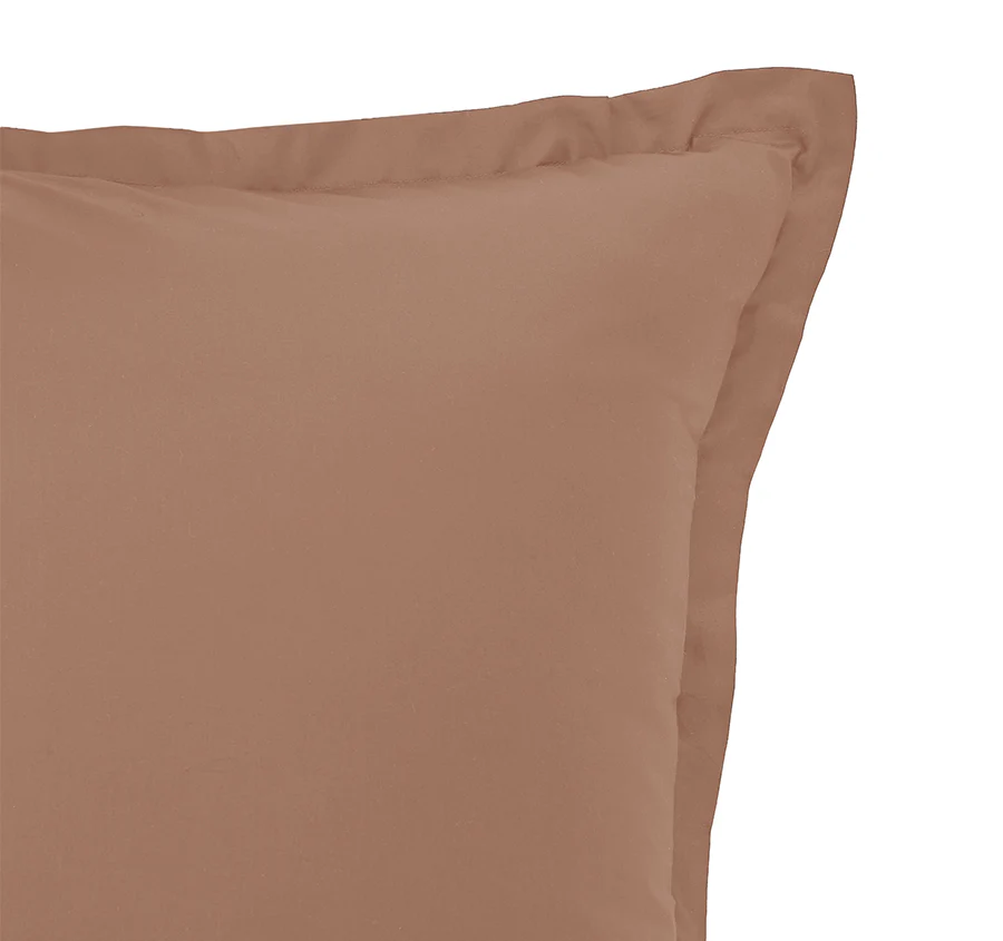 Signature 500TC Classic Egyptian Cotton Tailored King Pillowcase Earth Clay - Image 2