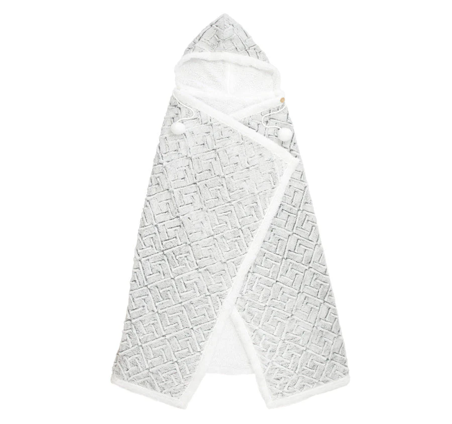 Snowfall 130x180cm Hooded Blanket Snow - Image 4