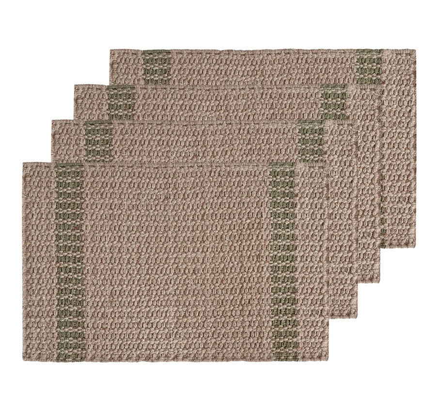 Conner 33x48cm 4 Piece Placemat Set Olive