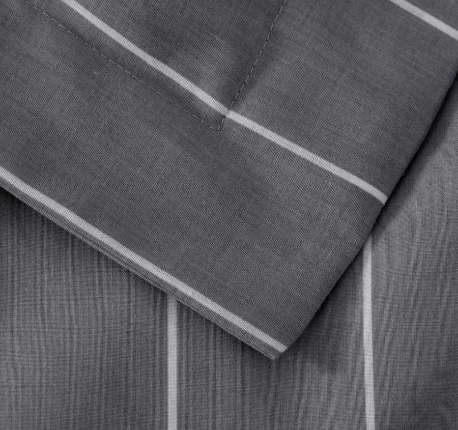 Studio Stripe Quilt Cover Set Range Slate - Image 2