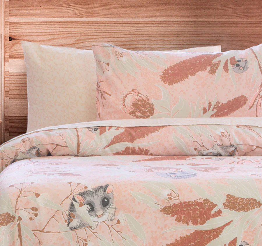 Bush Baby Quilt Cover Set Range Pink - Image 4