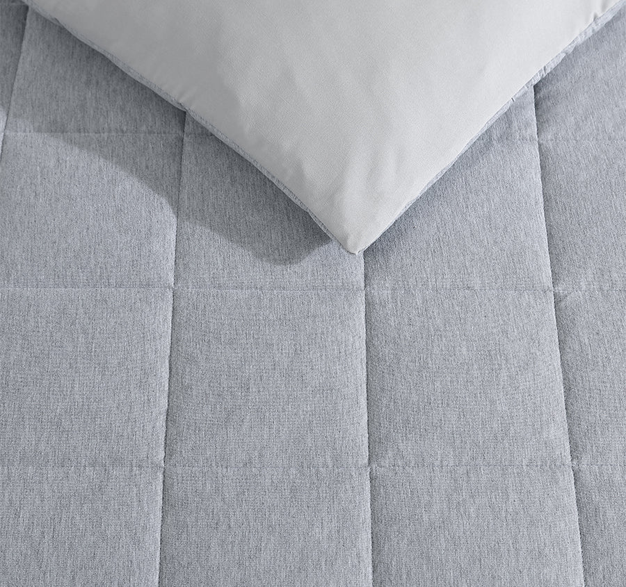 Jersey Marle Quilt Cover Set Range Grey - Image 5