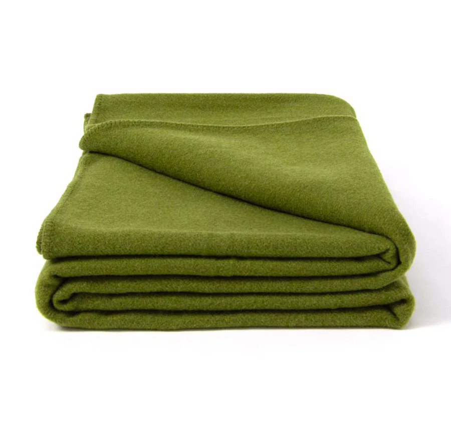 Australian Wool Blanket Range Moss Green - Image 5