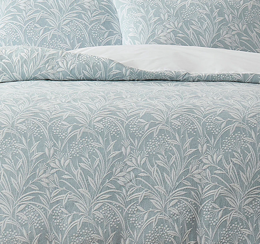 Barley Quilt Cover Set Range Seaspray Blue - Image 2