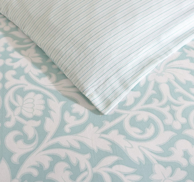 Mia Quilt Cover Set Range Soft Blue - Image 2