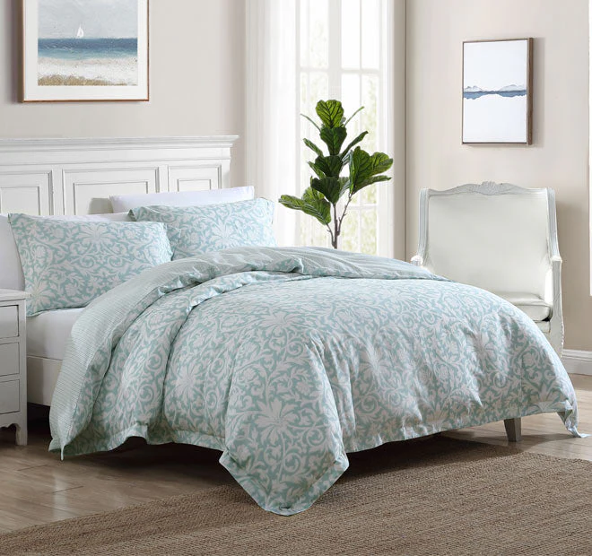 Mia Quilt Cover Set Range Soft Blue - Image 4