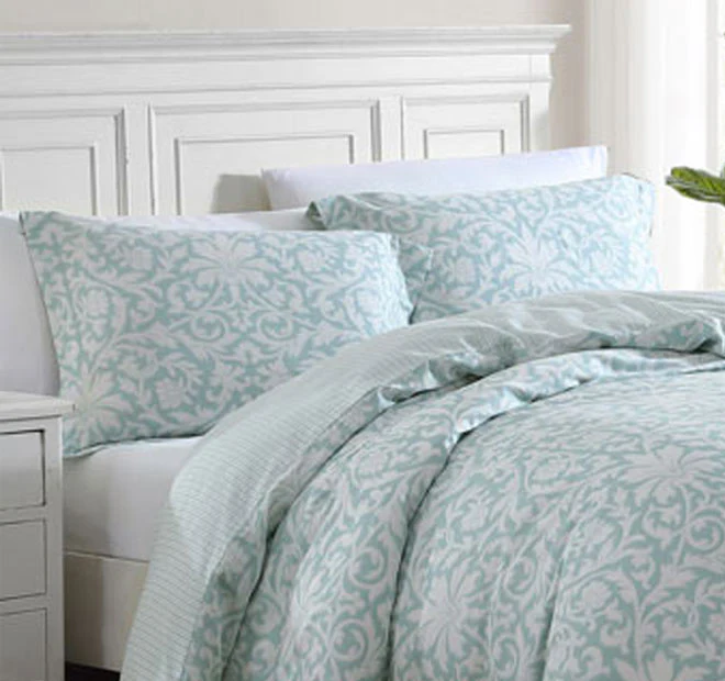 Mia Quilt Cover Set Range Soft Blue - Image 5